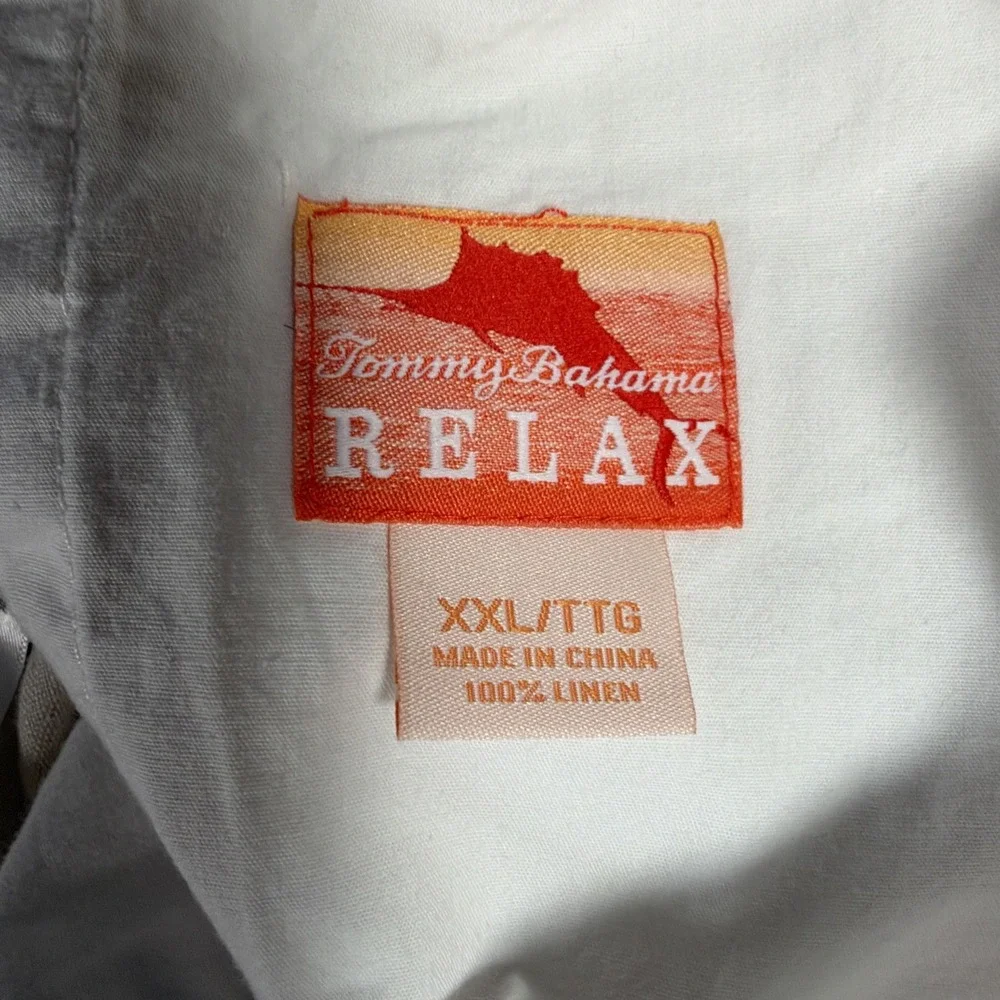 Tommy Bahama Relax 100% Linen Pants Mens XXL (FITS 40‎ X 27) Light Beige Beach